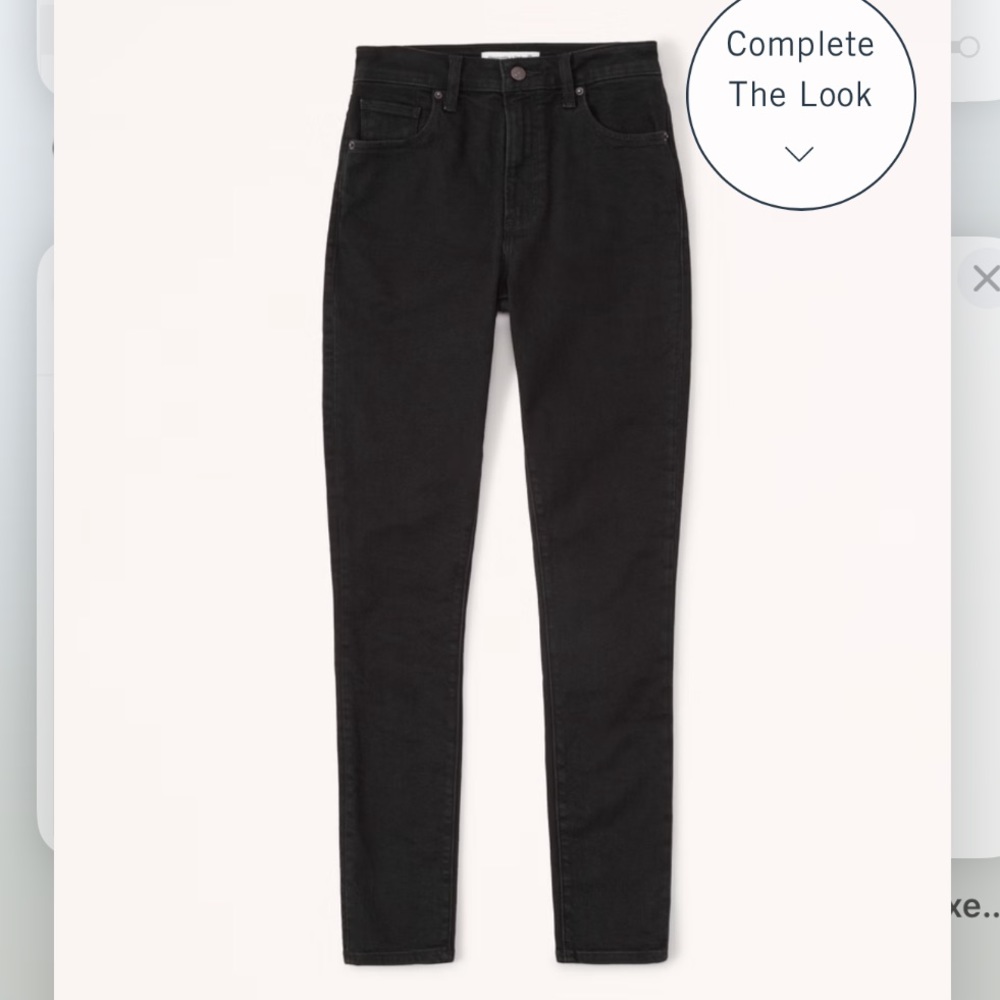 Abercrombie Super Skinny Curve Love Black Jeans